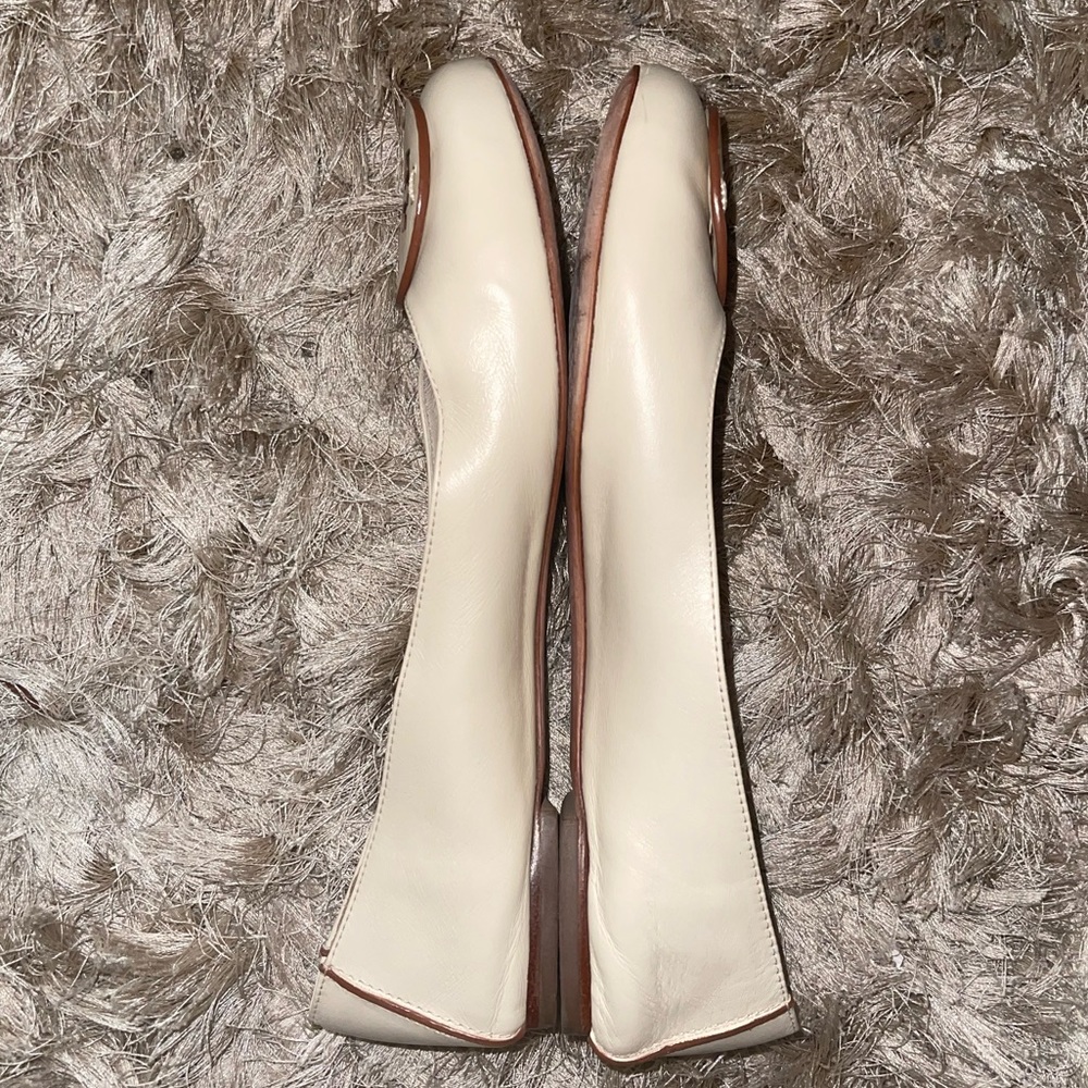 Two pairs of Tory Burch Ballet Flats. Dusted Pink and Cream. - Picture 7 of 10